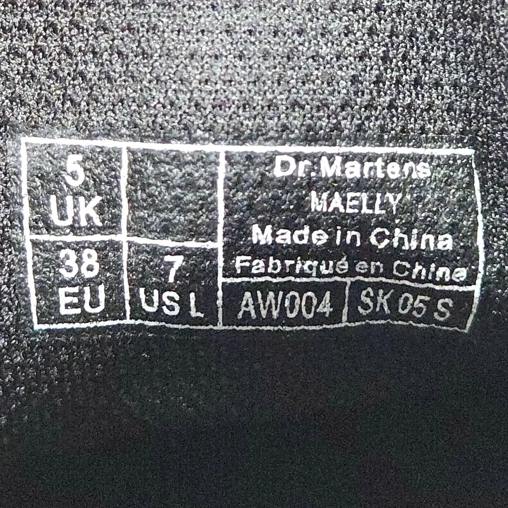 Dr‎ Martens Shoes Womens 7 Maelly Black Floral Canvas Boots Sneakers Air Walk